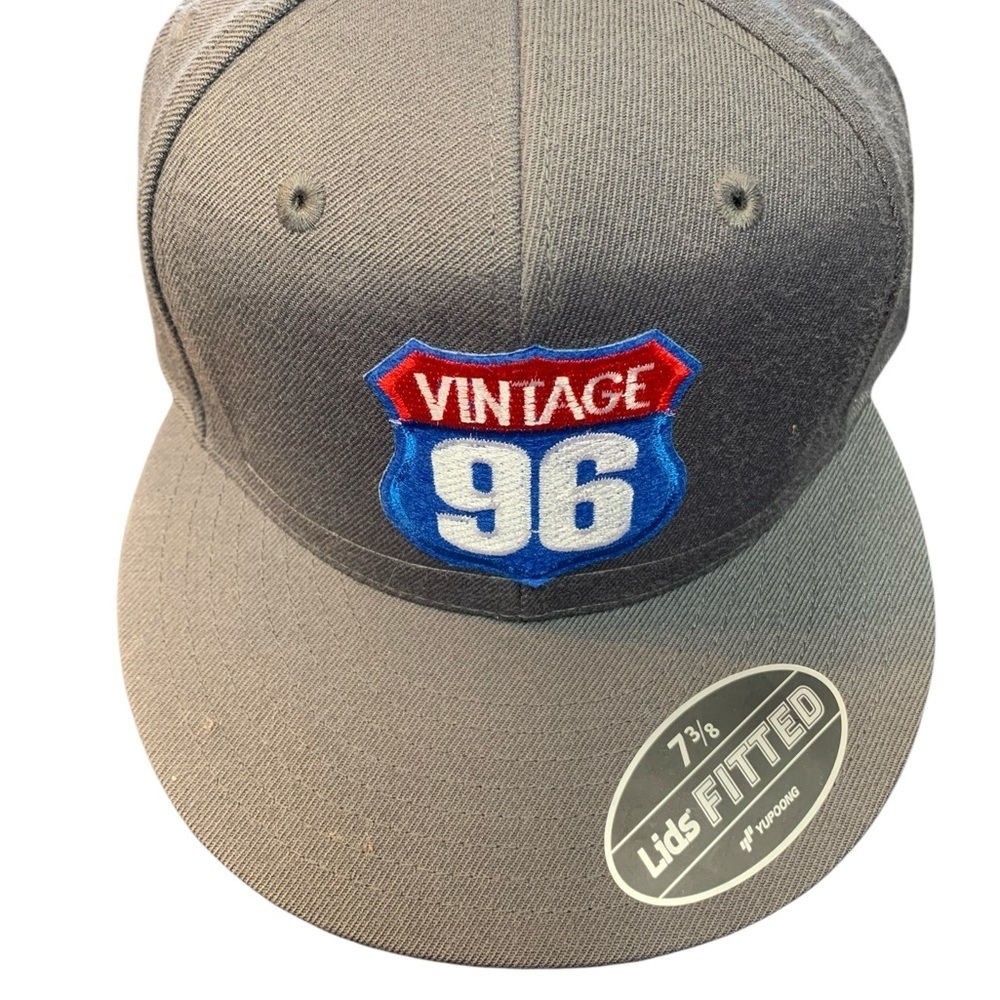 Gray Vintage 96 Fitted Cap Sz 7 3/8